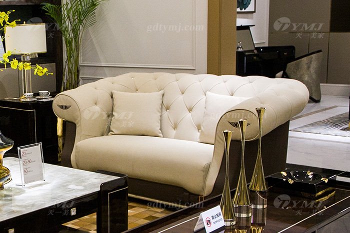 水多视频直播奢华会所家具别墅品牌家具轻奢现代时尚沙发组合二位沙发
