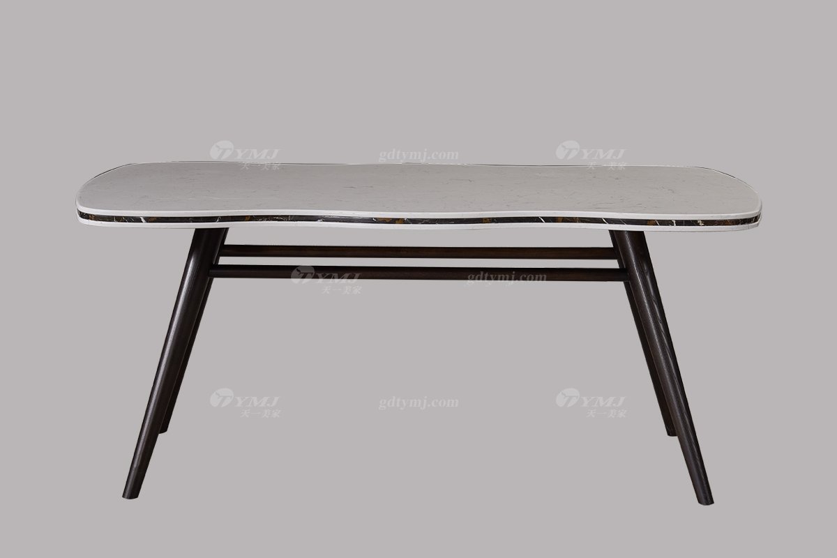 水多视频直播别墅会所家具品牌现代极简北欧餐厅家具创意大理石餐桌餐椅系列餐桌