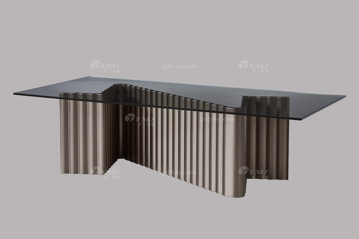 水多视频直播别墅会所家具品牌极简轻奢北欧家具创意时尚高弹高密度海绵优质布艺客厅沙发系列茶几