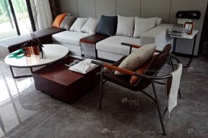 现代简约风格售楼处、样板间家具案例--赣州新旅明樾府样板间家具项目工程欣
